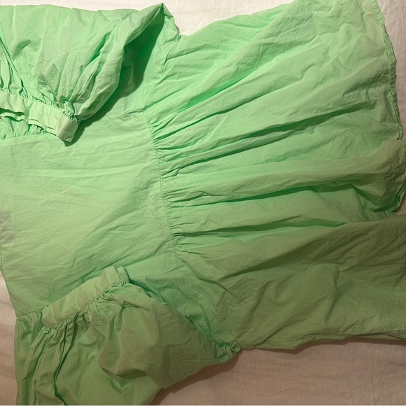 Vibrant Green Ruffled Top - Picture 6 of 6